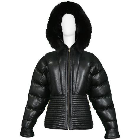 versace puffer coat black|gianni Versace vice style jacket.